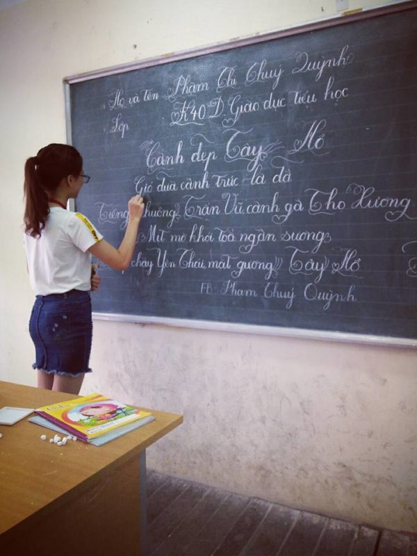 ky nang viet bang 11 600x800 - Kỹ năng luyện viết bảng đẹp dành cho học viên và giáo viên
