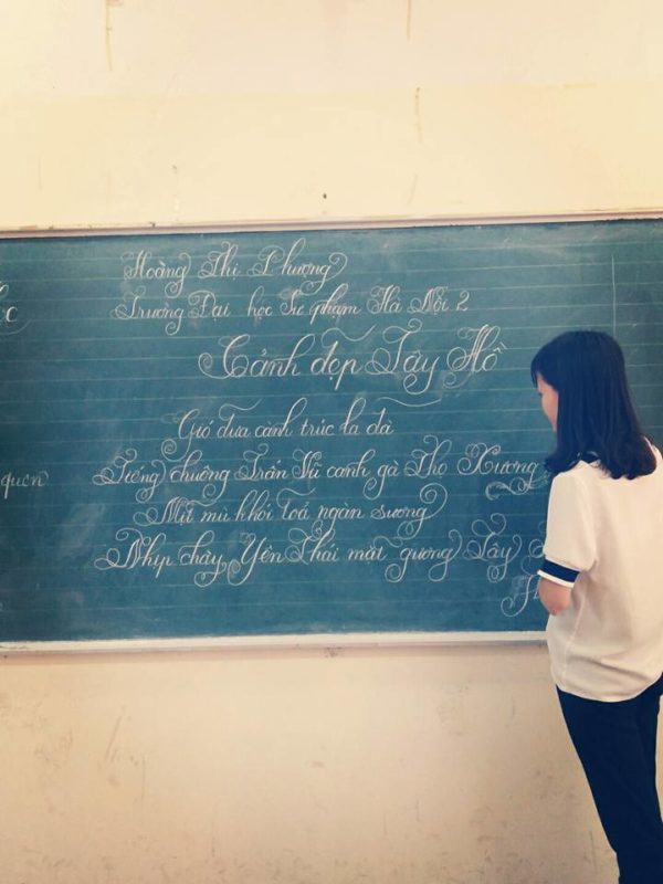 ky nang viet bang 9 600x800 - Kỹ năng luyện viết bảng đẹp dành cho học viên và giáo viên